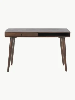 Bureau Tova van massief hout met lades