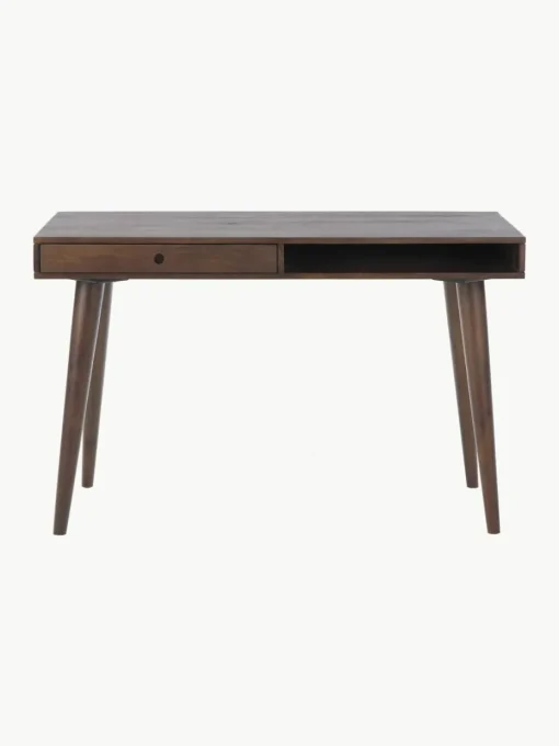 Bureau Tova van massief hout met lades