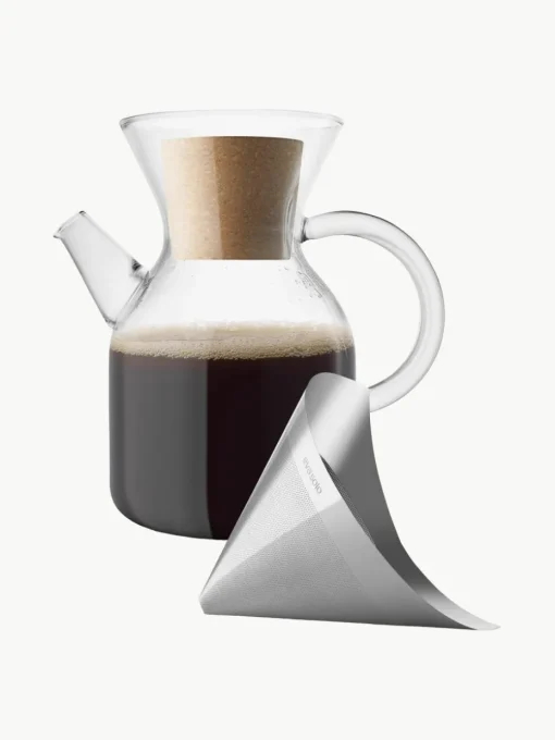 Cafetière Cary van borosilicaatglas, set van 2