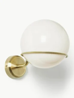Carey glazen bol wandlamp