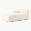 Chaise longue hoekmodule Sofia uit bouclé