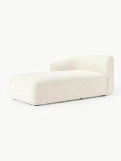 Chaise longue hoekmodule Sofia uit bouclé