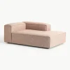 Chaise longue hoekmodule Lennon van linnenmix