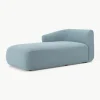 Chaise longue hoekmodule Sofia uit bouclé