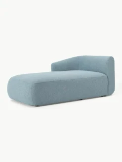Chaise longue hoekmodule Sofia uit bouclé