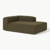Chaise longue hoekmodule Lennon uit bouclé