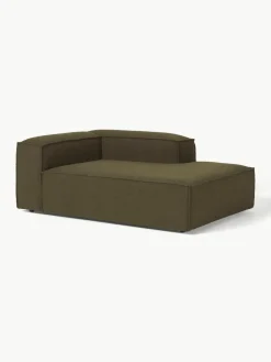 Chaise longue hoekmodule Lennon uit bouclé
