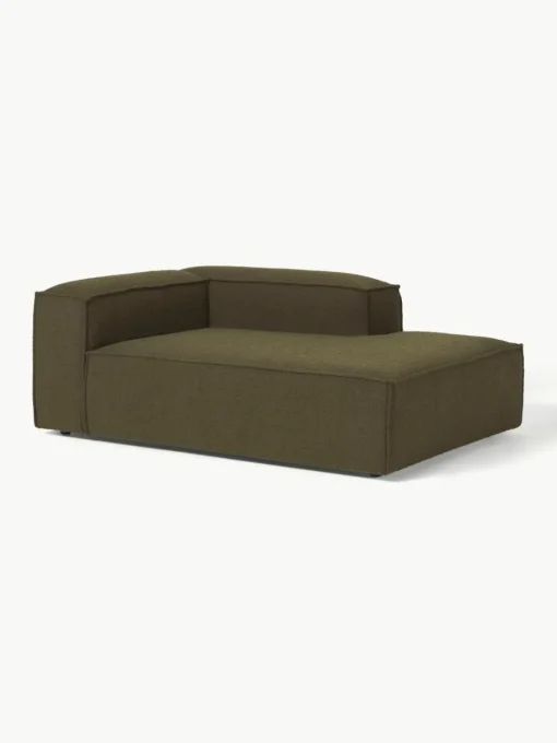 Chaise longue hoekmodule Lennon uit bouclé
