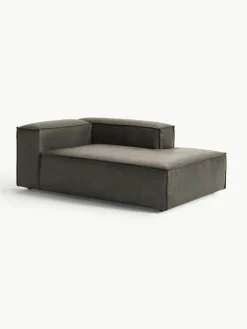 Chaise longue hoekmodule Lennon van gerecycled leer
