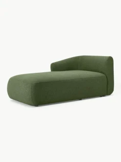 Chaise longue hoekmodule Sofia uit bouclé