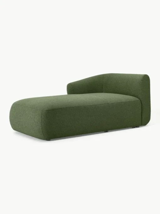 Chaise longue hoekmodule Sofia uit bouclé