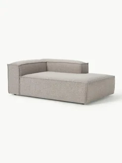 Chaise longue hoekmodule Lennon van bouclé