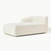 Chaise longue hoekmodule Sofia uit teddy