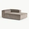 Chaise longue hoekmodule Lennon van corduroy