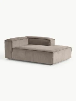 Chaise longue hoekmodule Lennon van corduroy