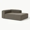 Chaise longue hoekmodule Lennon uit bouclé