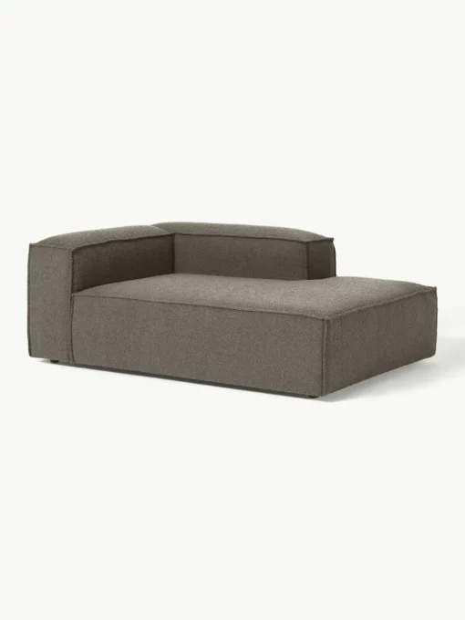 Chaise longue hoekmodule Lennon uit bouclé
