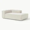 Chaise longue hoekmodule Lennon van bouclé