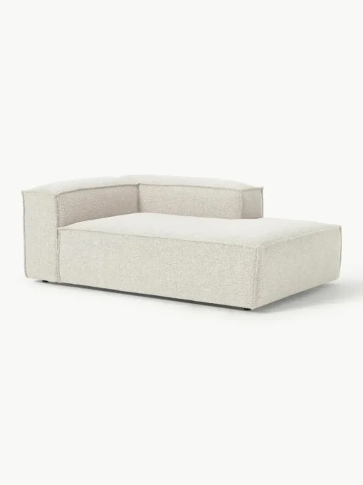 Chaise longue hoekmodule Lennon van bouclé
