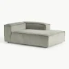 Chaise longue hoekmodule Lennon van corduroy