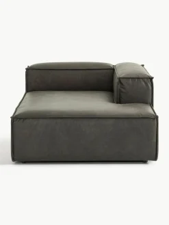Chaise longue hoekmodule Lennon van gerecycled leer