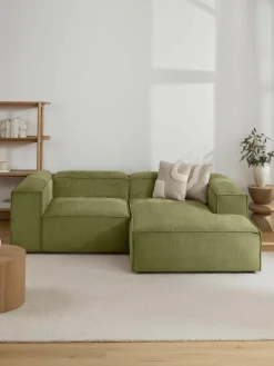 Chaise longue hoekmodule Lennon van corduroy