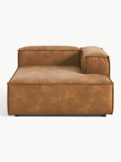 Chaise longue hoekmodule Lennon van gerecycled leer