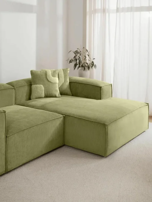 Chaise longue hoekmodule Lennon van corduroy