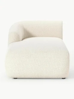 Chaise longue hoekmodule Sofia uit bouclé