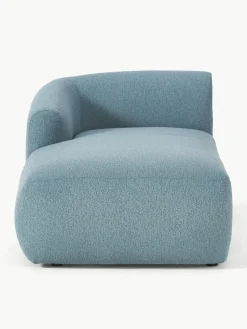 Chaise longue hoekmodule Sofia uit bouclé