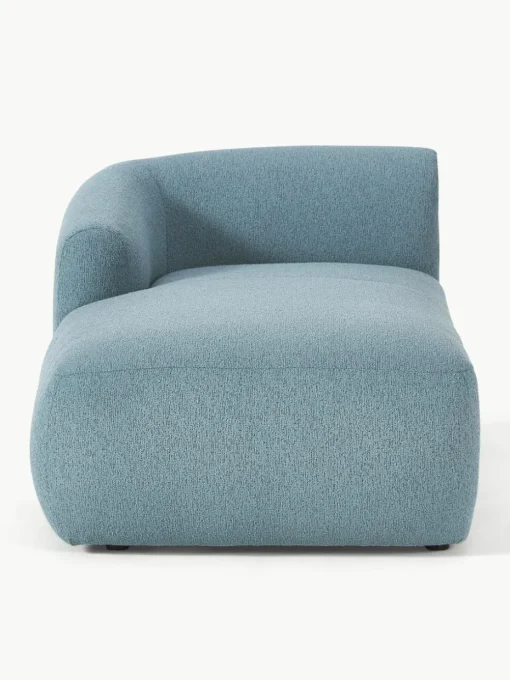 Chaise longue hoekmodule Sofia uit bouclé