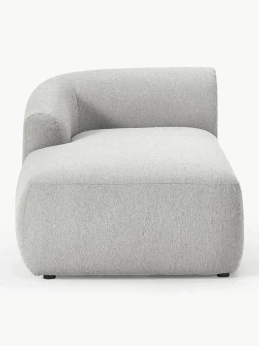 Chaise longue hoekmodule Sofia uit bouclé