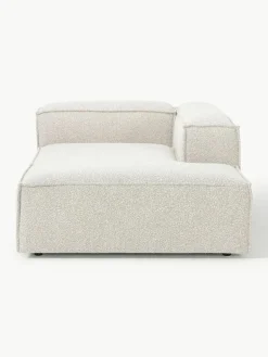 Chaise longue hoekmodule Lennon van bouclé