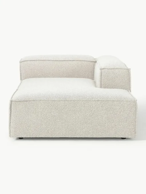 Chaise longue hoekmodule Lennon van bouclé