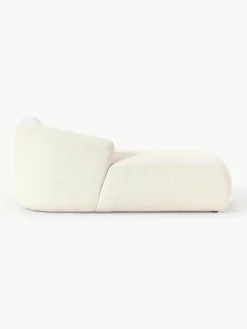 Chaise longue hoekmodule Sofia uit bouclé