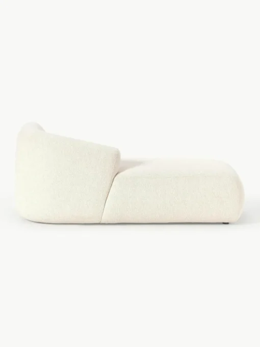 Chaise longue hoekmodule Sofia uit bouclé