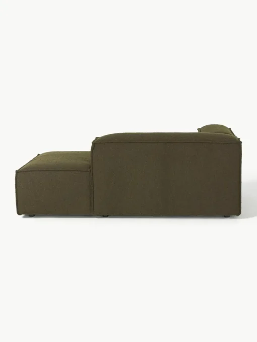 Chaise longue hoekmodule Lennon uit bouclé