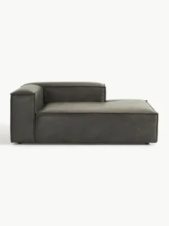 Chaise longue hoekmodule Lennon van gerecycled leer