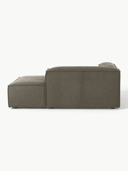 Chaise longue hoekmodule Lennon uit bouclé