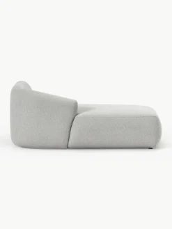 Chaise longue hoekmodule Sofia uit bouclé