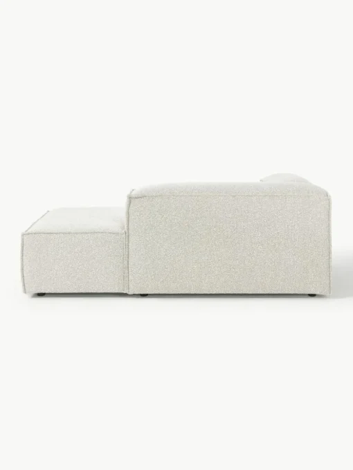 Chaise longue hoekmodule Lennon van bouclé