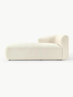 Chaise longue hoekmodule Sofia uit bouclé
