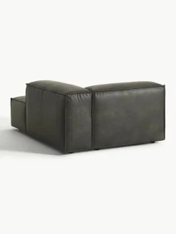 Chaise longue hoekmodule Lennon van gerecycled leer