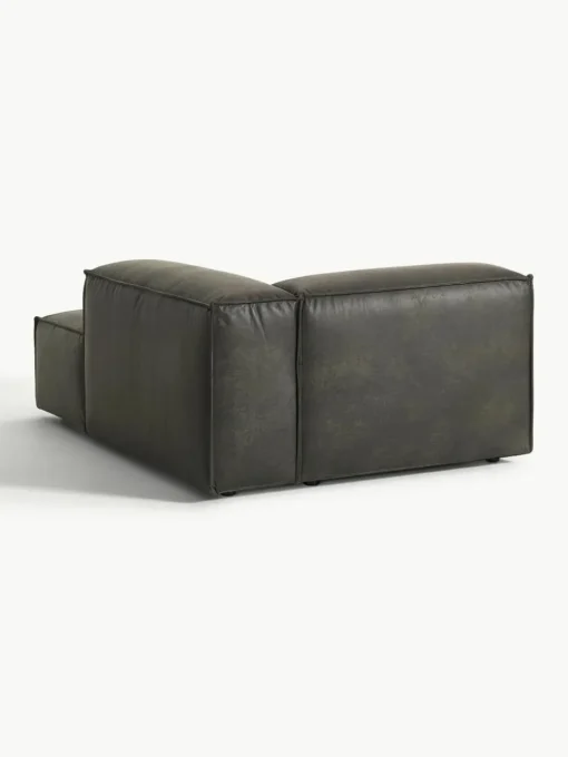 Chaise longue hoekmodule Lennon van gerecycled leer