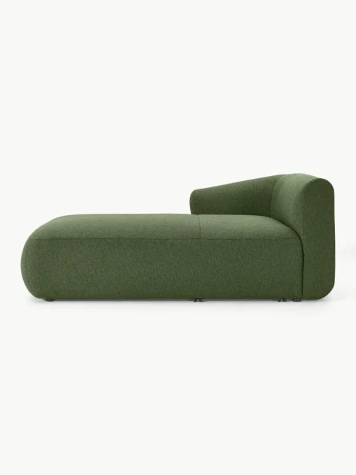 Chaise longue hoekmodule Sofia uit bouclé