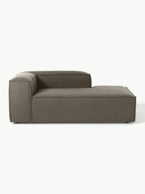 Chaise longue hoekmodule Lennon uit bouclé