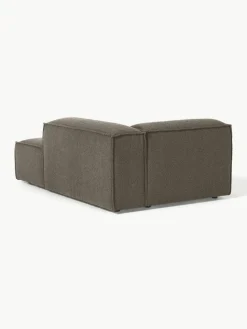 Chaise longue hoekmodule Lennon uit bouclé