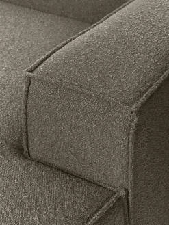 Chaise longue hoekmodule Lennon uit bouclé