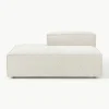 Chaise longue module Lennon van bouclé