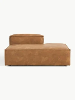 Chaise longue module Lennon van gerecycled leer